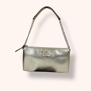 Kate Spade Gold Metallic Chain Shoulder Bag